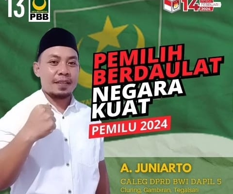 Achmad Juniarto, Siap Bertarung di Pileg DPRD Banyuwangi 2024 Mendatang, Melalui Partai Bulan Bintang (PBB)