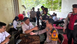 Donor Darah dan Hapus Tato Gratis Warnai HUT ke-74 Korps Sabhara Polres Situbondo