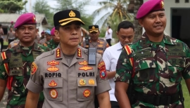 Kapolresta Banyuwangi Kunjungi Puslatpurmar 7 Lampon, Perkuat Sinergi TNI–Polri