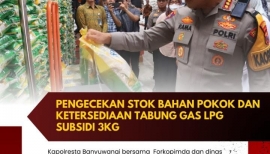 Kapolresta Banyuwangi Pastikan Ketersediaan Bahan Pokok Aman Selama Bulan Ramadhan