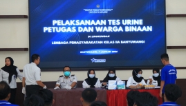 Lapas Banyuwangi Perketat Pengawasan, Tes Urine Jadi Agenda Rutin Pencegahan Narkoba
