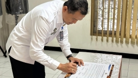 Lapas Lumajang Ikuti Penandatanganan Komitmen Bersama Pemberantasan Halinar Secara Serentak di Seluruh Indones