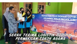 Pandemi Corona. Anggota Palmajari turun bagikan logistik 