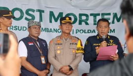 Polresta Banyuwangi Bersama Tim Gabungan Umumkan Dua Identitas Jenazah korban KMP Tunu Pratama Jaya