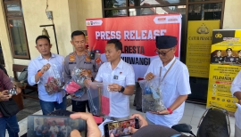 Polresta Banyuwangi Ungkap Kasus Pencurian Meteran Air di 160 Lokasi