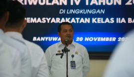 Tandatangani Perjanjian Kinerja, Jajaran Lapas Banyuwangi Komitmen Wujudkan Target Kinerja