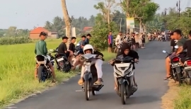 Warga Kabat Resah, Balap Liar Kerap Terjadi di Jalan Desa Pondok Nongko 