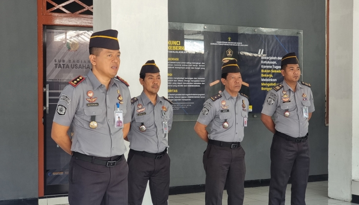 Apel Pagi Kalapas Lumajang Ingatkan Dua Hal Penting