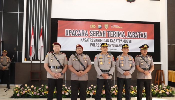 Berlangsung Khidmat dan Lancar; Kapolresta Banyuwangi pimpin Serah terima jabatan Kasat