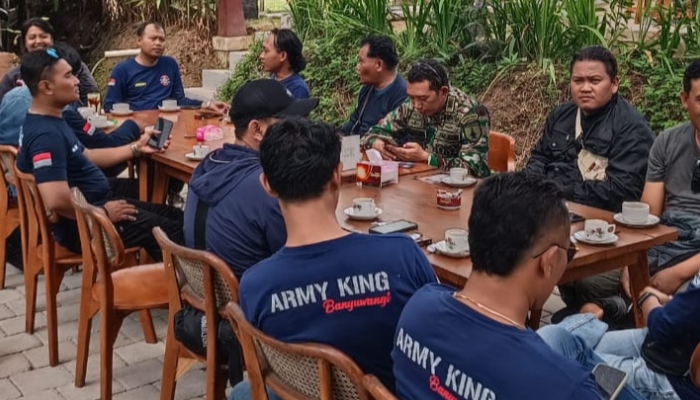 Dandim 0825 Banyuwangi Silaturahmi Dengan Komunitas Army King Banyuwangigg