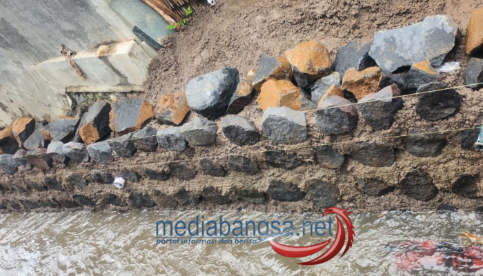 Di Duga Jadi Lahan Bancakan Proyek Irigasi di Kelurahan Lateng
