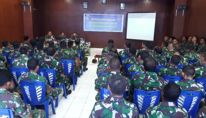 Di Yonmarhanlan VIII adakan penyuluhan kepada prajurit TNI AL Bitung