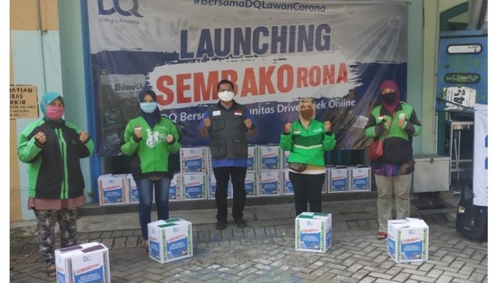 DQ launching sembakorona dengan komunitas driver ojol