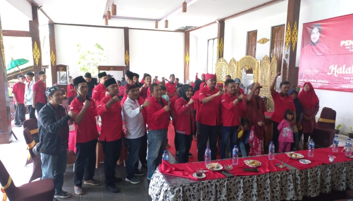 Halal Bihalal PAC PDIP dan Pengukuhan PAC Taruna Merah Putih Kecamatan Glagah