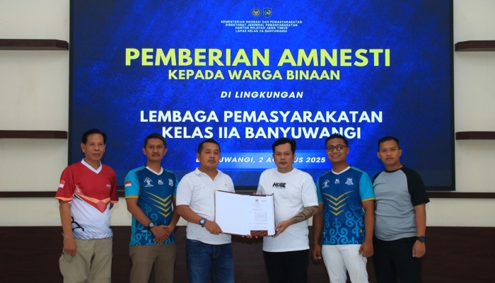 Hirup Udara Bebas Lebih Cepat, Warga Binaan Lapas Banyuwangi Bersyukur dapat Amnesti Presiden