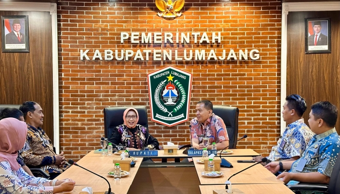 Kalapas Lumajang dan Bupati Bahas Sinergi Pembinaan Warga binaan, Kesehatan, Ketahanan Pangan, dan Remisi HUT