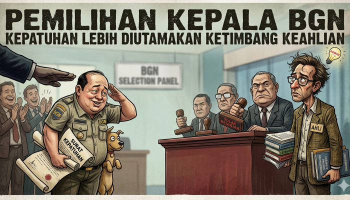 Kritik Tajam Pemilihan Kepala BGN Kepatuhan Lebih Diutamakan ketimbang Keahlian