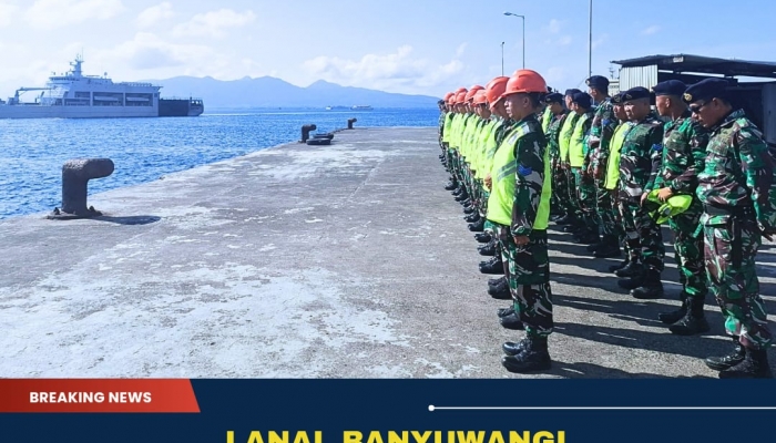 Lanal Banyuwangi Terima KRI Teluk Kupang-519 untuk Pengamanan Ketapang-Gilimanuk