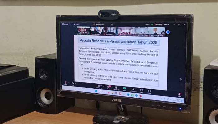 Lapas IIB Lumajang Ikuti Pembukaan Rehabilitasi Pemasyarakatan 2025 Secara Virtual