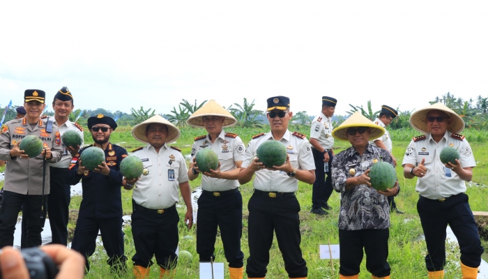 Panen Raya di Lapas Banyuwangi Hasilkan 3 Ton Semangka, Sebagian Hasil Penjualan Akan Disumbangkan untuk Benca
