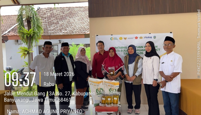 Pemkab Banyuwangi dan Bulog Launching Serentak Penyaluran Bantuan Pangan Alokasi Februari Hingga Maret 2026