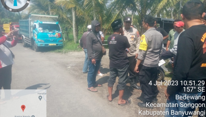 Ratusan Dump Truck Odol APPAMWANGI Melakukan Aksi  Spontanitas