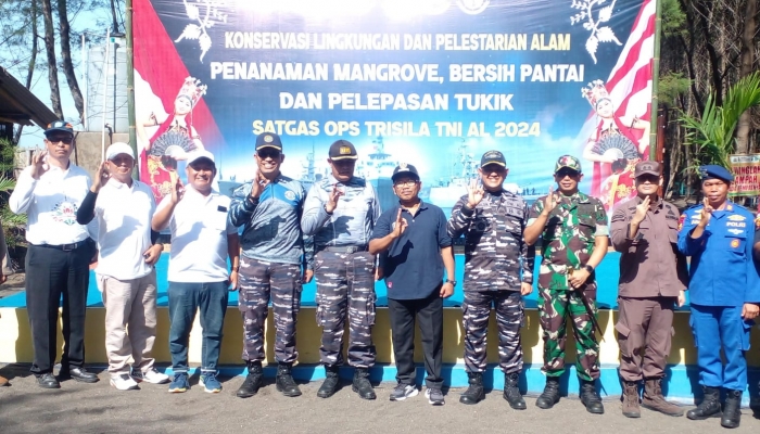 Satgas Operasi Trisila TNI AL Gelar Konservasi Alam Hingga Open Ship 3 KRI