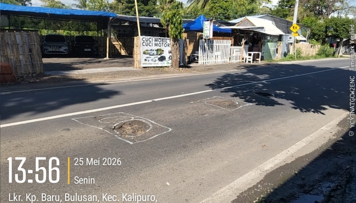 Warga Kalipuro Desak Pemkab Banyuwangi Perbaiki Jalan Lingkar Ketapang yang Rusak